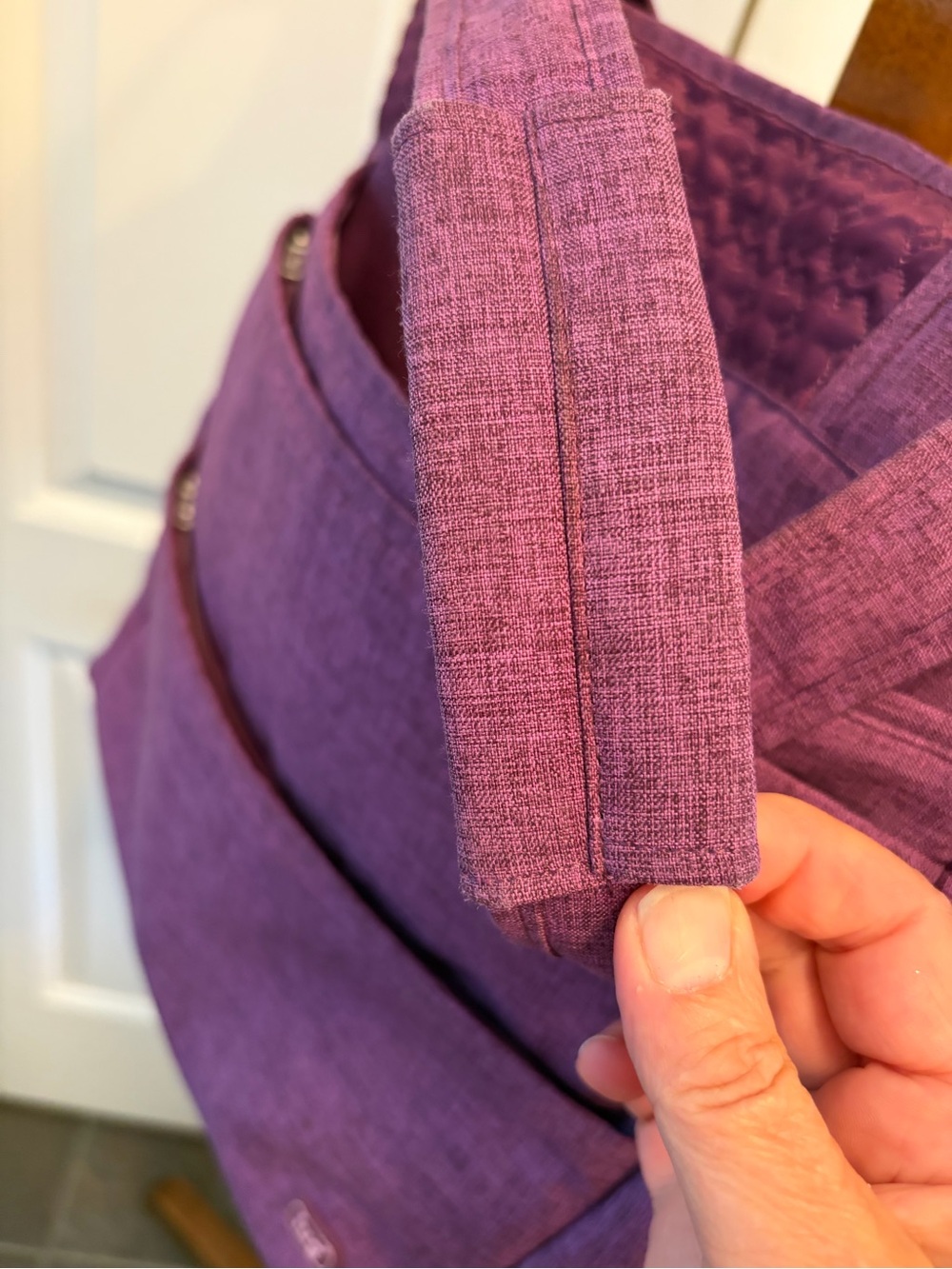 lug Original Puddle Jumper Travel Tote in Heathered Plum - Picture 11 of 16